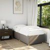vidaXL Rám postele bez matraca Taupe 90x200 cm Látka