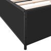 vidaXL Posteľný rám čierny 140x190 cm kompozitné drevo a kov