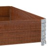 vidaXL Paletová ohrádka hnedá 100x100 cm borovicový masív