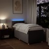 vidaXL Posteľný rám boxspring s matracom sivohnedý 90x190 cm látka