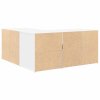vidaXL Rohová skrinka biela 160x40x45 cm kompozitné drevo
