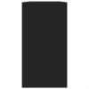 vidaXL Skrinka pod umývadlo čierna 63x29x55 cm kompozitné drevo