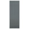vidaXL Strešné panely 12 ks pozinkovaná oceľ antracitové 100x36 cm