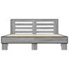 vidaXL Posteľný rám sivý sonoma 150x200 cm kompozitné drevo a kov