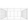 vidaXL Vonkajšia voliéra pre psov pozinkovaná oceľ 43,56 m²