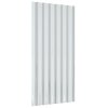 vidaXL Strešné panely 36 ks pozinkovaná oceľ sivá 80x36 cm