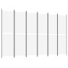 vidaXL 6-panelový paraván biely 300x200 cm látkový