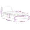 vidaXL Posteľ s matracom Dover modrý 90x190 cm zamat