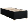 vidaXL Posteľný rám boxspring s matracom čierny 90x190 cm látka