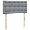 vidaXL Posteľný rám boxsping s matracom bledosivý 90x190 cm látka