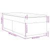 vidaXL Posteľný rám boxspring s matracom sivohnedý 90x190 cm látka