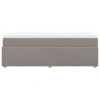 vidaXL Posteľný rám boxspring s matracom sivohnedý 90x190 cm látka