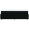 vidaXL Posteľný rám boxspring s matracom čierny 90x190 cm látka