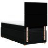 vidaXL Posteľný rám boxspring s matracom čierny 90x190 cm látka