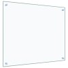 vidaXL Kuchynské zásteny 2ks priehľadné 70x60 cm tvrdené sklo