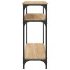 vidaXL Konzolový stolík dub sonoma 75x29x75 cm kompozitné drevo