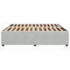 vidaXL Posteľ bez matraca bledosivá 200x200 cm zamat