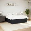 vidaXL Posteľ bez matraca čierny 200x200 cm zamat
