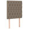 vidaXL Rám postele bez matraca Taupe 80x200cm Látka