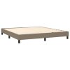 vidaXL Posteľný rám boxspring s matracom sivohned 160x200 cm látka