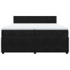vidaXL Posteľný rám boxspring s matracom čierny 200x200 cm zamat