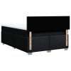 vidaXL Posteľný rám boxspring s matracom čierny 140x200 cm látka
