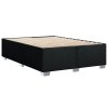 vidaXL Posteľný rám boxspring s matracom čierny 140x200 cm látka