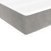 vidaXL Posteľný rám boxsping s matracom bledosivý 100x200 cm zamat