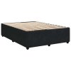 vidaXL Posteľný rám boxspring s matracom čierny 160x200 cm zamat