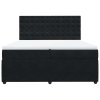 vidaXL Posteľný rám boxspring s matracom čierny 200x200 cm zamat