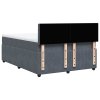 vidaXL Posteľný rám boxspring s matracom tmavosivý 160x200 cm zamat