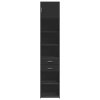vidaXL Úložná skrinka čierna 45x42,5x225 cm kompozitné drevo