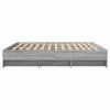 vidaXL Posteľný rám sivý dub sonoma 200x200 cm kompozitné drevo