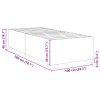 vidaXL Posteľný rám biely 100x200 cm umelá koža