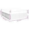 vidaXL Posteľný rám boxspring s matracom čierny 200x200 cm zamat