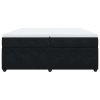 vidaXL Posteľný rám boxspring s matracom čierny 200x200 cm zamat