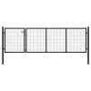vidaXL Záhradná brána z ocele 350x100 cm antracitová
