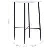 vidaXL Barový stôl biely 60x60x111 cm MDF