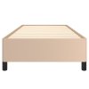 vidaXL Posteľný rám kapučínový 100x200 cm umelá koža