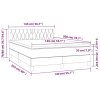 vidaXL Posteľný rám boxspring s matracom čierny 140x200 cm látka