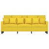 vidaXL 3-miestna pohovka bledožltá 180 cm látka