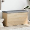 vidaXL Úložná lavica, dub sonoma, 82x42x45 cm, technické drevo