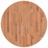 vidaXL Stolová doska Ø80x4 cm okrúhla masívny buk
