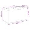 vidaXL Úložná lavička sivá sonoma 82x42x45 cm kompozitné drevo