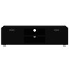 vidaXL TV skrinka čierna 140x40,5x35 cm spracované drevo