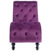 vidaXL Leňoška fialová zamatová