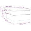 vidaXL Posteľný rám boxsping s matracom hnedý 80x200 cm látka
