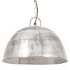 vidaXL Industriálna vintage závesná lampa 25 W, strieborná 41 cm E27