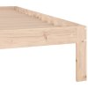 vidaXL Posteľný rám, drevený masív 135x190 cm, dvojlôžko