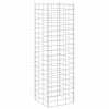 vidaXL Gabiónové vyvýšené záhony 3 ks 30x30x100 cm, železo